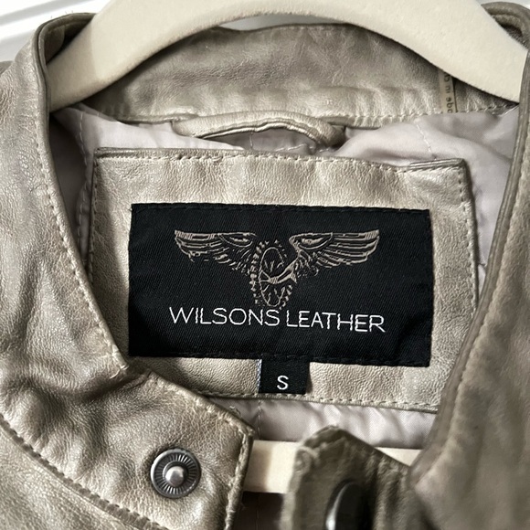 Wilson’s Leather Distressed Biker Jacket - Picture 7 of 8
